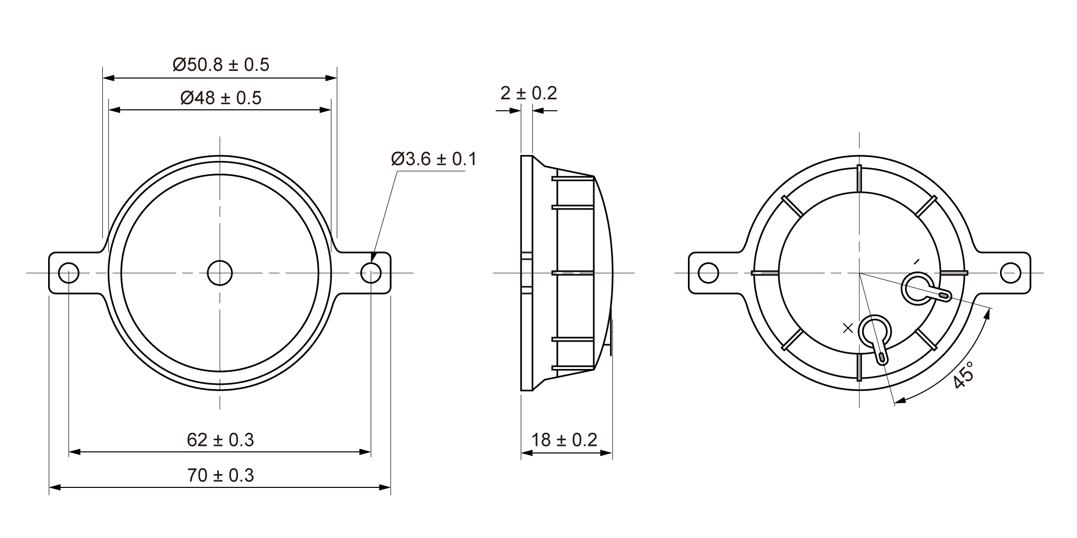 USM51E-20 Mechanical Drawing